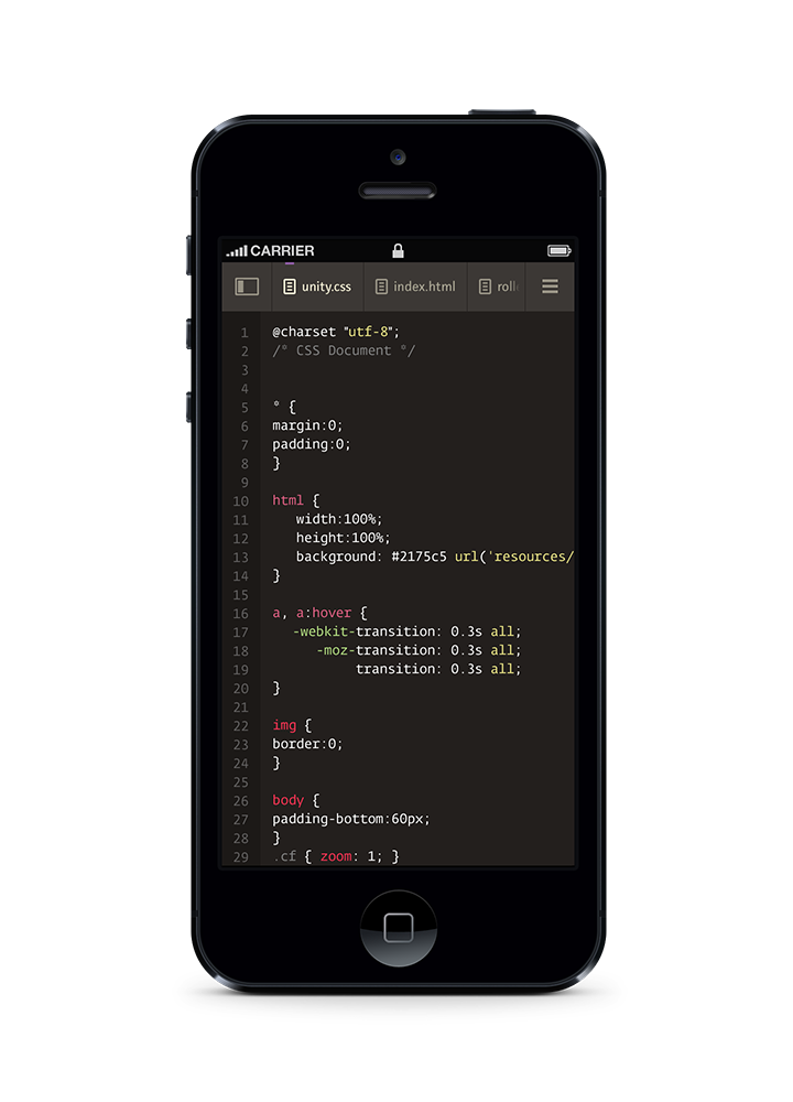 Codeanywhere iPhone app