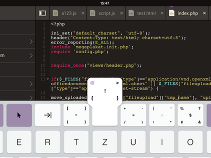 Codeanywhere - custom keyboard